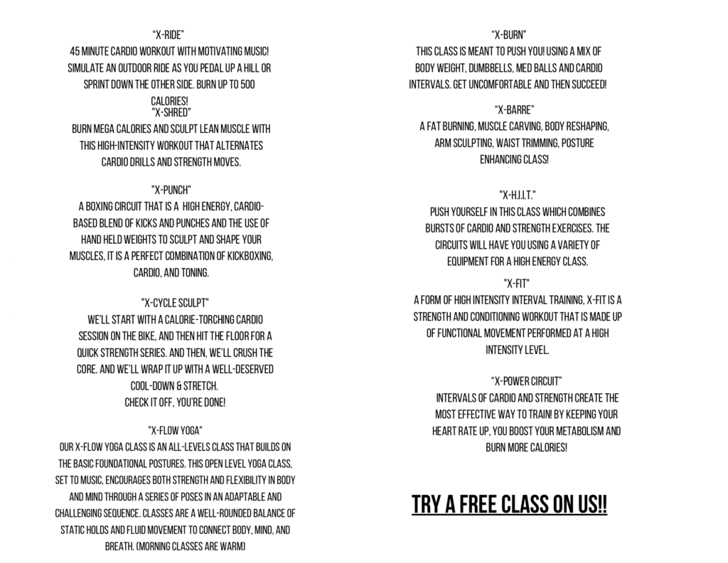 Group Fitness XCEL Sports & Fitness